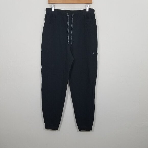 Jaanuu Scrubs Jogger Pants Black Size L - Picture 1 of 10